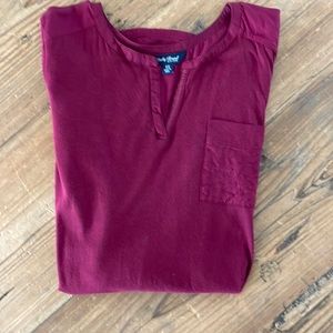Lucky brand burgundy blouse